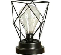 Ночник RISALUX "Квадрат" LED 3AA черный 13х13х16,5 см. 4304058
