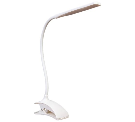 Лампа RISALUX на прищепке "Змейка" 1Вт 14 LED USB белый 9х3,5х42 см 3973187 1