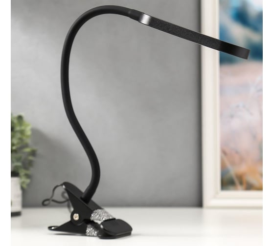 Настольная лампа RISALUX 16284/1 LED 7Вт USB черный 11х7,5х43 см 5362079