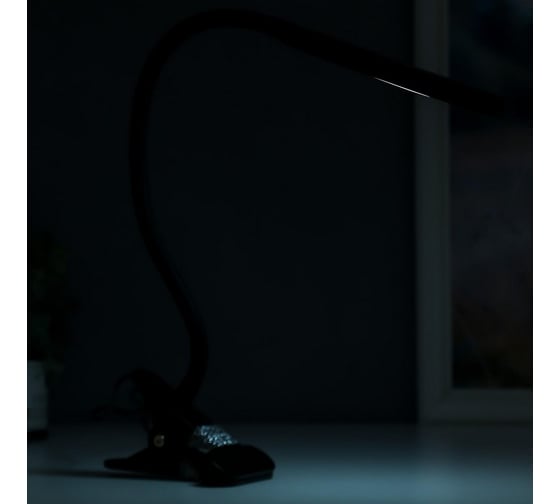 Настольная лампа RISALUX 16284/1 LED 7Вт USB черный 11х7,5х43 см 5362079