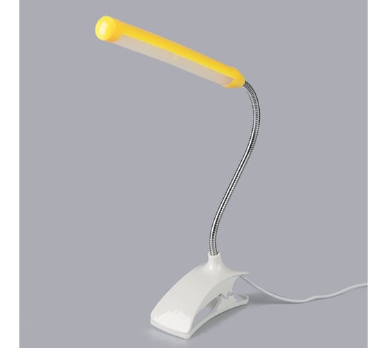 Лампа RISALUX на прищепке "Стиль" желтый 13LED 1,5W провод USB 4x9x31,5 см 2562918