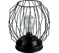 Ночник RISALUX "Гараж", черный, от батареек 3xААА ,19х16х16 см 2562972