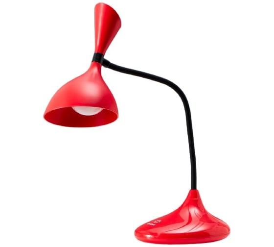 Настольная сенсорная лампа RISALUX 16089/1RD LED 3Вт USB АКБ 3000-6000К красно-черный 11х17,5х39 см 5091603 1