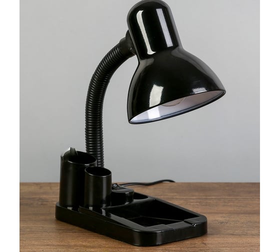 Настольная лампа RISALUX "Мудрец" Е27 40W, 220В черный 18х11,5х33 см 4063990
