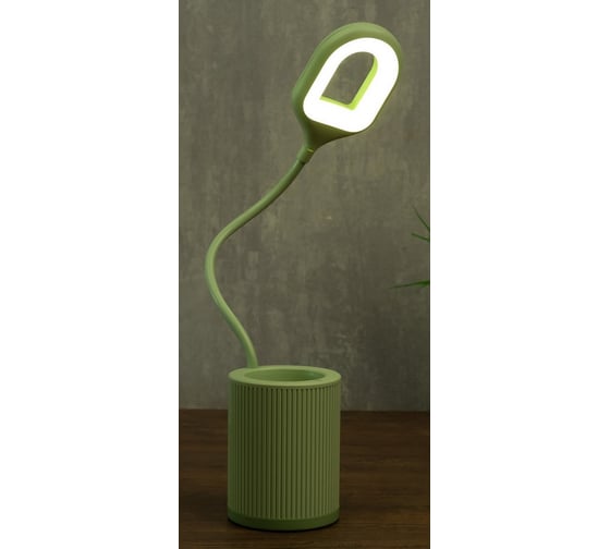 Настольная сенсорная лампа RISALUX 85305/1 24хLED 3Вт 3 режима USB AKB зеленый 8,5х8,5х43 см 4734896