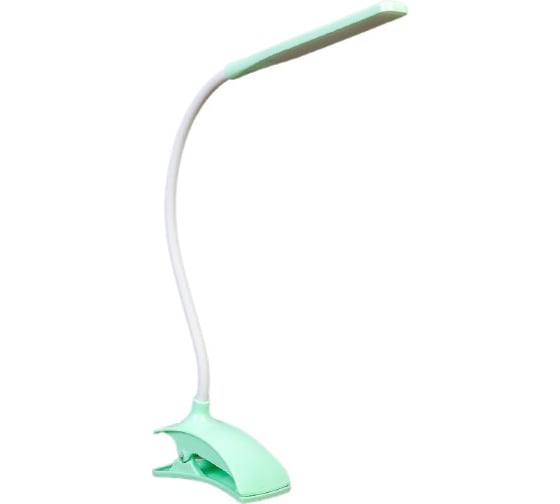 Лампа RISALUX на прищепке "Змейка" 1Вт 14 LED USB зеленый 9х3,5х42 см 3973188