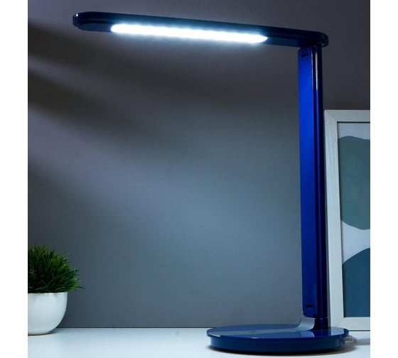Настольная сенсорная лампа RISALUX 16096/1BL 36xLED 4Вт 6000К синий 33х17х39 см 5091615