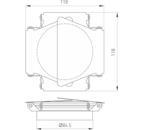 Шторки кашетирующие Arlight LGD-BARNDOORS-R85 1шт 046760