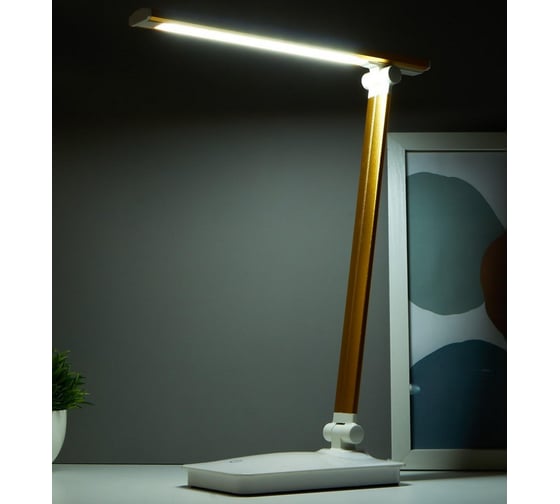 Настольная сенсорная лампа RISALUX 16097/1GD LED 4Вт USB боло-золотой 28,5х10,3х37,5 см 5091619