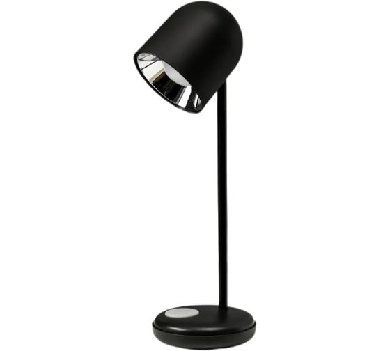 Настольная лампа RISALUX 16045/1BK LED 4Вт 3 режима АКБ USB черный 10,5х10,5х34,5 см 5097740 1