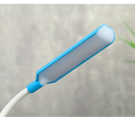 Настольная лампа RISALUX 79955/1 LED 2Вт USB батарейки 3АА синий 10х7х37 см 4734820