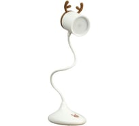 Настольная сенсорная лампа RISALUX 85310/1 30хLED 4Вт диммер USB AKB белый-кофе 14х11х48,5 см 4734902