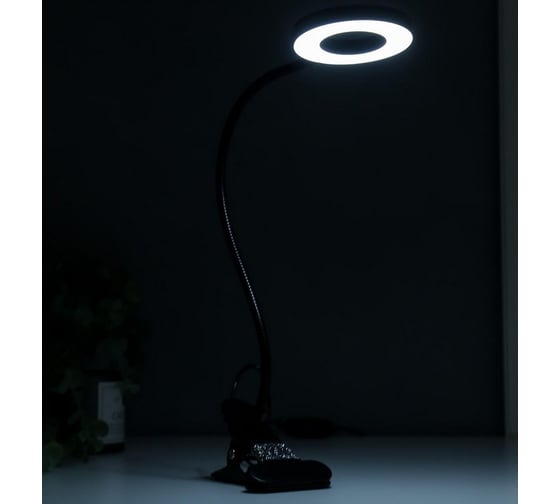 Настольная лампа RISALUX 16282/1 LED USB черный 11х9х53 см 5362077