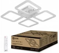 Светильник светодиодный IN HOME ELEGANT ARIS-W 60Вт 230В 3000-6500K 4700Лм 450x450x75мм c пультом ДУ белый 4690612043340