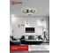 Светильник светодиодный IN HOME ELEGANT BLISS-B 60Вт 230В 3000-6500K 4700Лм 500x500x140мм c пультом ДУ черный 4690612043371 4