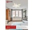 Светильник светодиодный IN HOME ELEGANT FLAME 90Вт 230В 3000-6500K 7000Лм 820x802x87мм c пультом ДУ белый 4690612051536 3