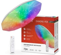 Светильник светодиодный IN HOME COMFORT DIAMOND-RGB 75Вт 230В 3000-6500K 6000Лм 500x105мм с пультом ДУ 4690612044583