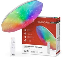 Светильник светодиодный IN HOME COMFORT DIAMOND-RGB 55Вт 230В 3000-6500K 4400Лм 385x75мм с пультом ДУ 4690612044576