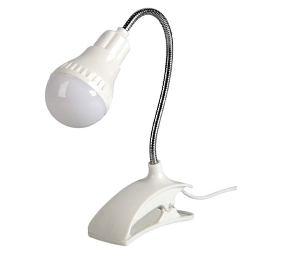 Лампа RISALUX на прищепке "Свет" белый 13LED 1,5W провод USB 4x9x31,5 см 2562922