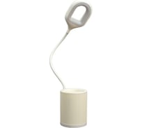 Настольная сенсорная лампа RISALUX 85304/1 24хLED 3Вт 3 режима USB AKB белый 8,5х8,5х43 см 4734895
