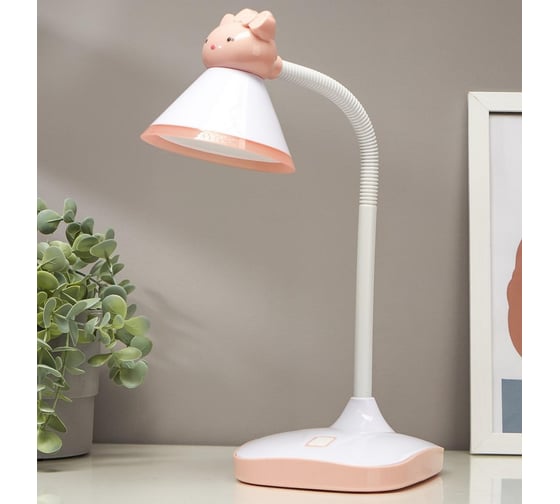 Настольная лампа RISALUX 58074/1PK LED 5Вт розовый 13,5х16х44см 5043830