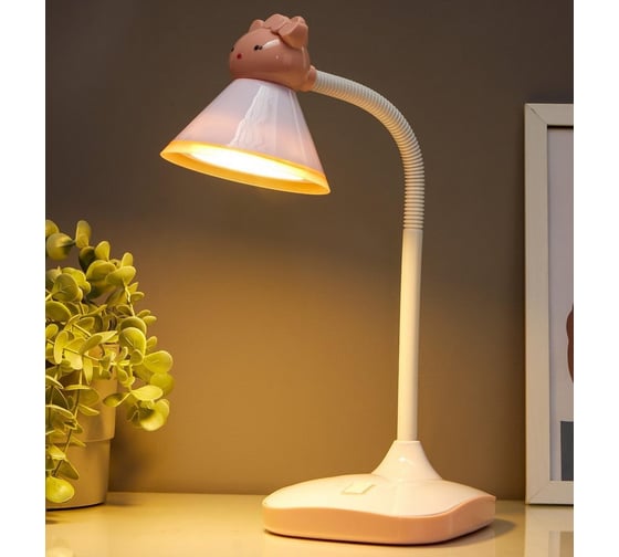 Настольная лампа RISALUX 58074/1PK LED 5Вт розовый 13,5х16х44см 5043830