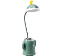 Настольная лампа RISALUX 16049/1 10хLED 4Вт 3 режима АКБ USB зеленый 8,5х11,5х37 см 5097746