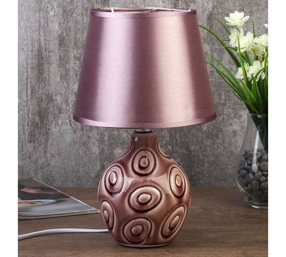 Настольная лампа RISALUX 7515128TL/1 E14 40Вт фиолетовый 18х18х29 см 4551701