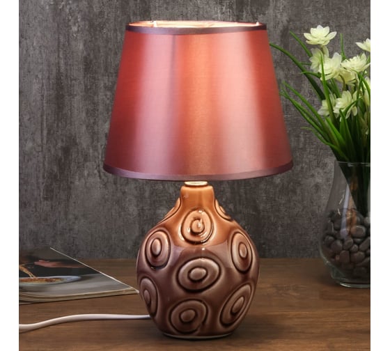 Настольная лампа RISALUX 7515128TL/1 E14 40Вт фиолетовый 18х18х29 см 4551701
