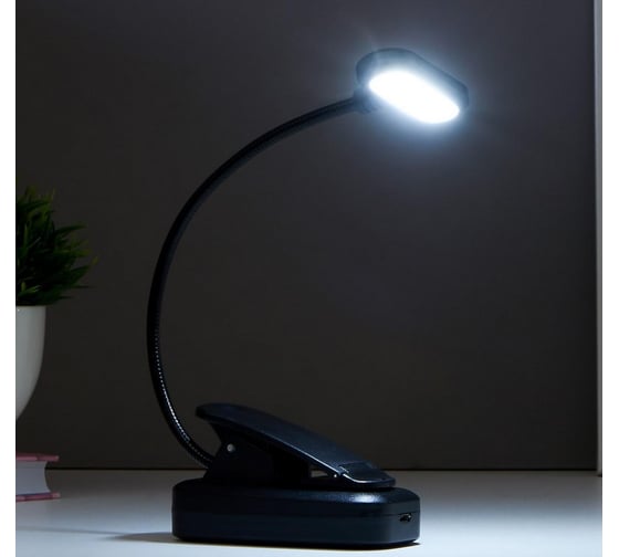 Светильник RISALUX 16108/1 LED USB черный 5,3х8,2х22,5 см 5091628
