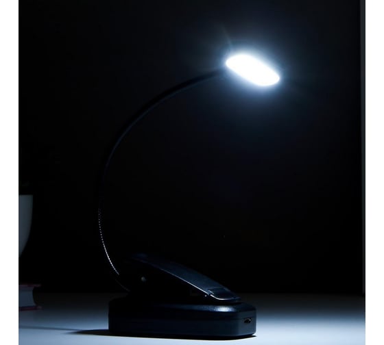 Светильник RISALUX 16108/1 LED USB черный 5,3х8,2х22,5 см 5091628