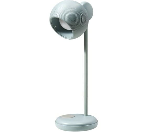 Настольная лампа RISALUX 16044/1GY LED 4Вт 3 режима АКБ USB серый 10,5х10,5х31 см 5097738 1