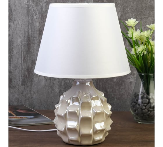 Настольная лампа RISALUX 7555100TL/1 E14 40Вт жемчужный 22х22х32 см 4551716