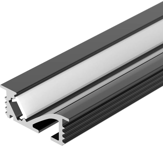 Профиль Arlight SL-BEVEL-W21-F-2000 ANOD BLACK 2м 048997