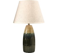 Настольная лампа RISALUX 16002/1 E14 40Вт бежево-зеленый 30х30х49 см 5080701