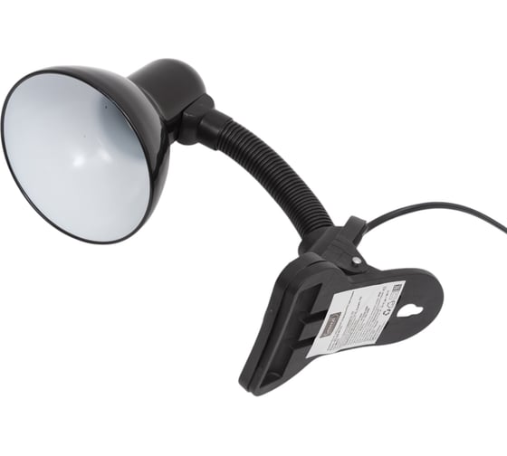 Настольный светильник General Lighting Systems на прищепке Е27, 300х120х90мм, черный GTL-022-60-220 800122