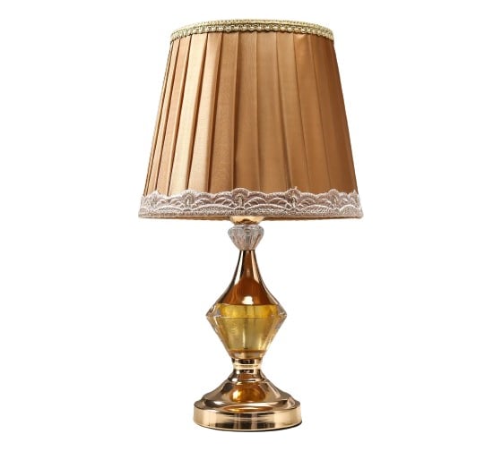 Настольная лампа RISALUX 16140/1 E27+LED подсветка 40Вт золото 25х25х42 см 5147894 1