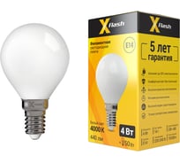 Светодиодная лампочка X-Flash XF-E14-FLM-P45-4W-4000K-230V арт.48151