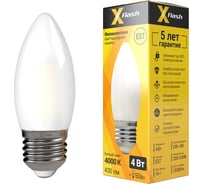 Светодиодная лампочка X-Flash XF-E27-FLM-C35-4W-4000K-230V арт.48526
