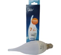 Светодиодная лампа RSV RSV-C37T-7W-6500K-E14 свеча на ветру 100249