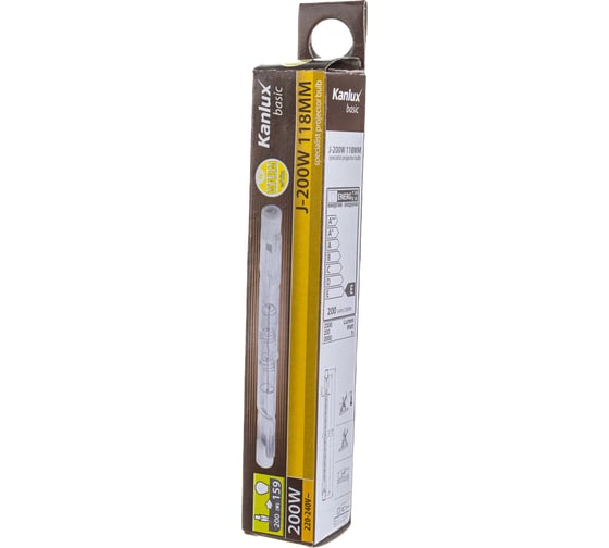 Галогенная лампа KANLUX R7S J 200W 118MM /EK BASIC/ 10712