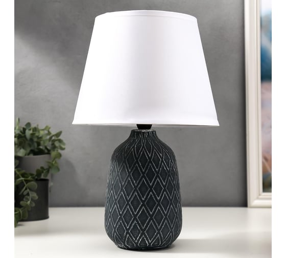 Настольная лампа RISALUX 16298/1BL E14 40Вт темно-синий 23,5х22,5х34,5 см 5378097