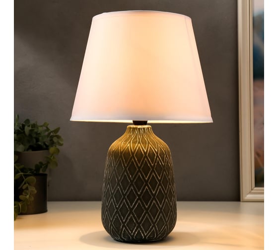 Настольная лампа RISALUX 16298/1BL E14 40Вт темно-синий 23,5х22,5х34,5 см 5378097