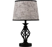 Настольная лампа RISALUX 16229/1BK Е27 40Вт черный 25х25х42 см 5249080