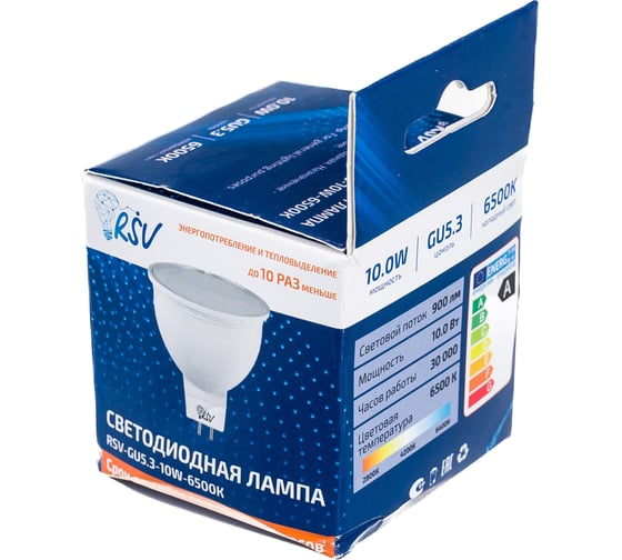 Светодиодная лампа RSV RSV-GU 5.3-10W-6500K 100479