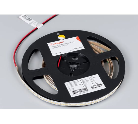Светодиодная лента Arlight MICROLED-M320-8mm 24V Warm3000 5м 047865