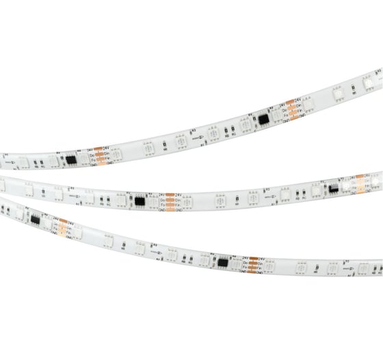 Светодиодная герметичная лента Arlight SPI-SE-B60-10mm 24V RGB-PX6-BPT, бе 5м 039601