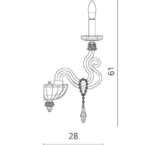 Бра Divinare CARL 5124/14 AP-1