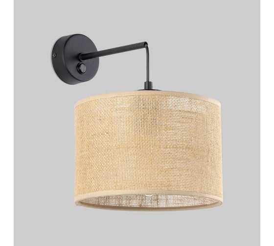 Настенный светильник TK Lighting с тканевым абажуром 6858 Juta черный a068750 1