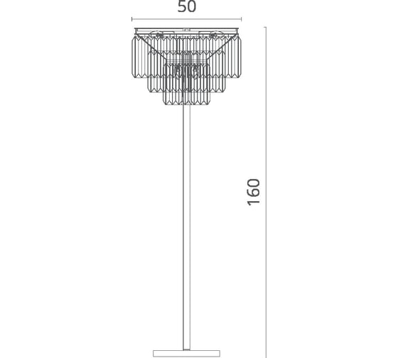 Торшер Divinare NOVA 3001/02 PN-6